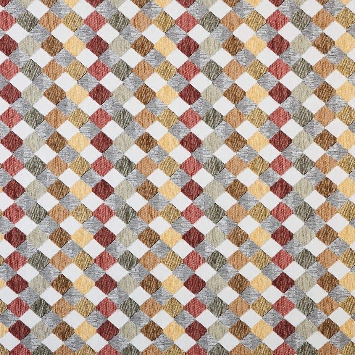 Merkloze Quilted Jacquard Chenille Stof - Bruin - 100 x 280 cm voor Meubels en Decoratie