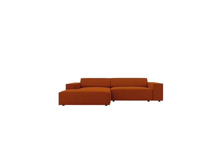 Design Ecksofa „Jodie“ (3-Sitzer) Strukturstoff Terrakotta Chosen by Bloomingloft