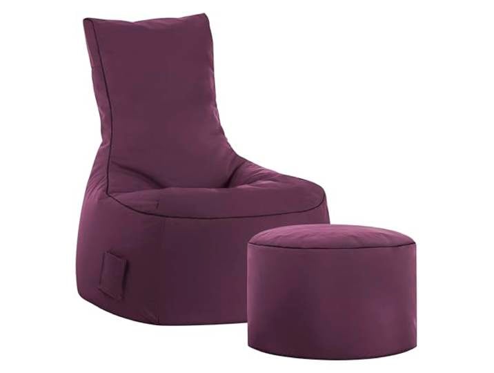 SITTING POINT only by MAGMA Sitzsack-Set Scuba Swing + Hocker aubergine
