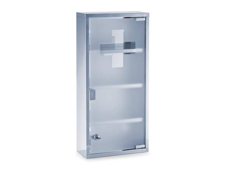 Zeller Present 18112 Armoire à Pharmacie en Acier Inoxydable 27 x 12 x 57 cm