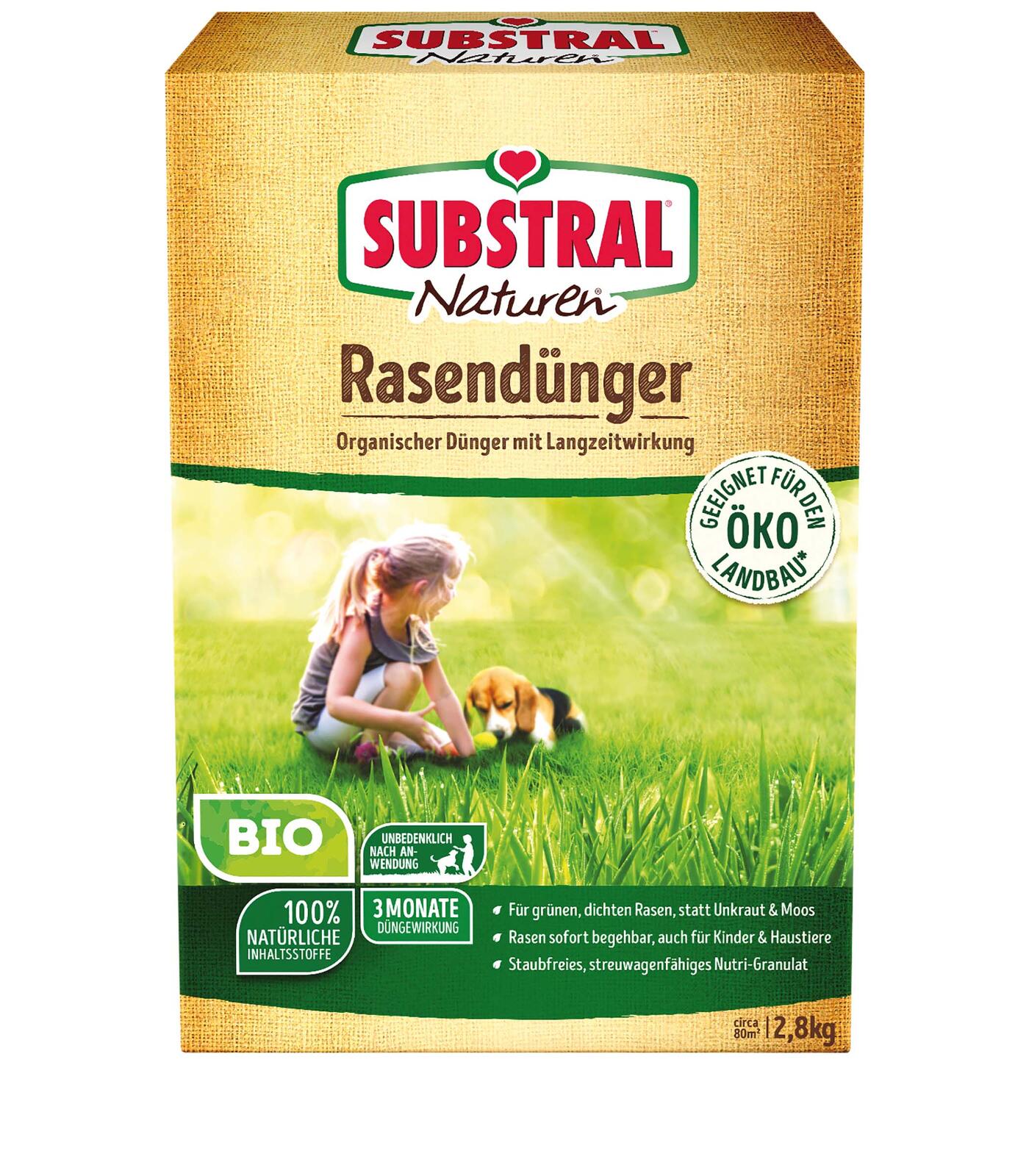 SUBSTRAL® Naturen® Rasendünger 2,8 kg 8855
