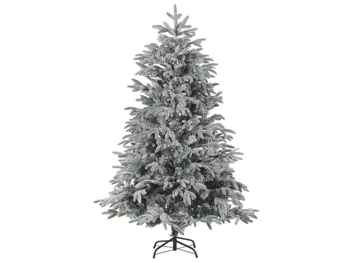 Beliani Weihnachtsbaum 210 cm Weiß Bassie, Kunststoff, 210 cm, Dekoration, Weihnachtsdekoration, Christbäume & Zubehör