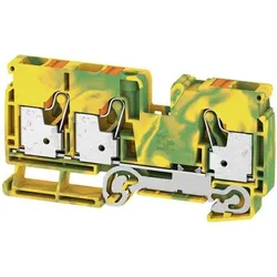 Weidmüller A3C 10 PE Reihenklemmen A-Reihe Universal 2490590000, Elektronikzubehör + Gehäuse, Grün, Gelb