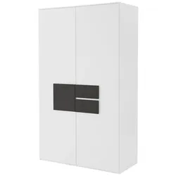 Röhr Kleiderschrank Clip 126 x 215 cm Dekor Weiß
