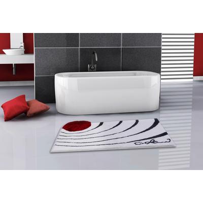 Badematte COLANI "Colani 2" Gr. 1, weiß, H:24mm, Kunstfaser, Badematten, Badematte