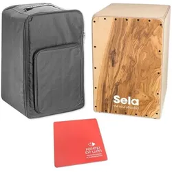 Sela Cajon SE-MC1 Maestro Olea mit Tasche und Sitzpad Rot (Cajon), Perkussion, Braun