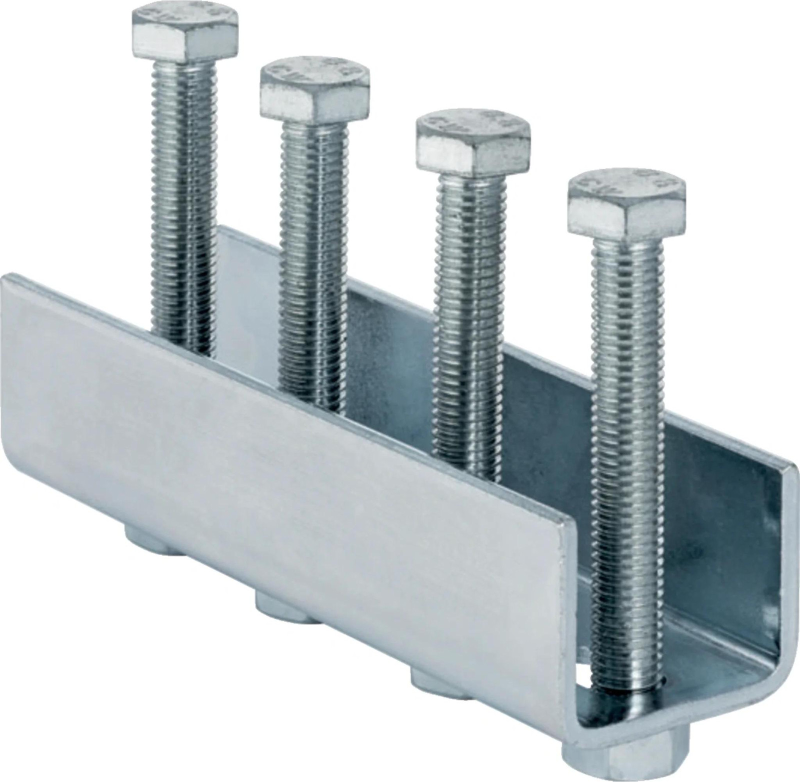 Geberit GE Pluvia verbindingselement, MPC, massief, voor Pluvia-rail, verzinkt, L18,4 cm, 1 stuk