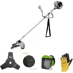Motorsense mit Verbrennungsmotor 43Cm3 EKO + Gehörschutz + Schutzhandschuhe VITO