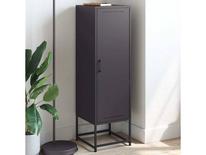 vidaXL Highboard noir 36x39x123 cm acier