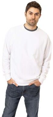 econscious EC5200 Motion Crewneck Sweatshirt in White size Small   60/40 Cotton/Polyester