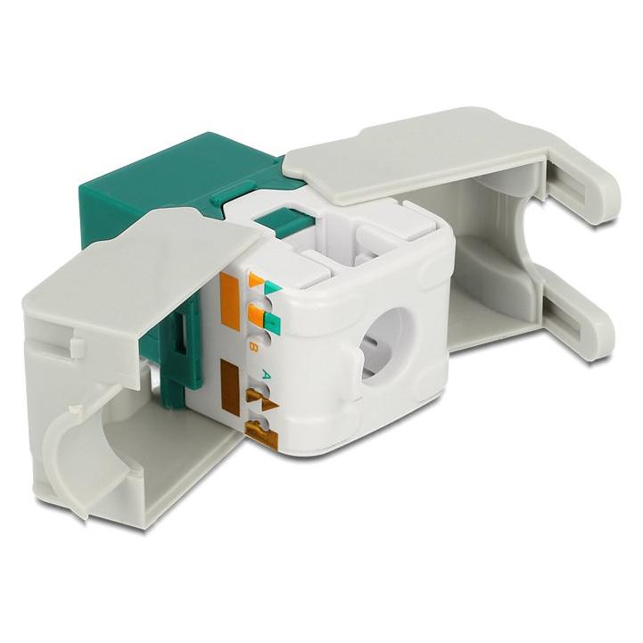 Delock Keystone Modul Cat.6, UTP, grün (Keystone Modul) (86349)