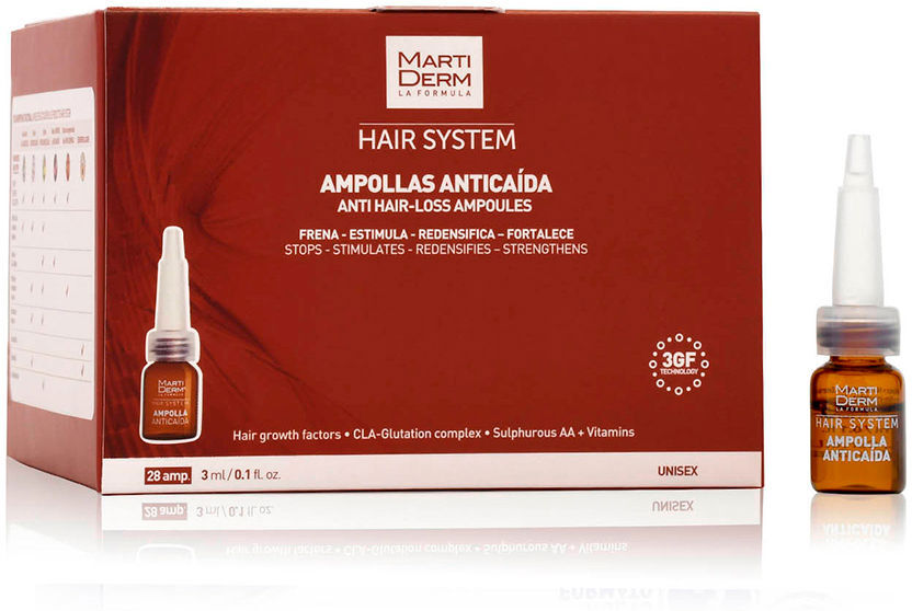 Martiderm Hair System ampoules anti-chute 28 x 3 ml