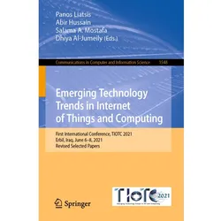Emerging Technology Trends in Internet of Things and Computing, Fachbücher