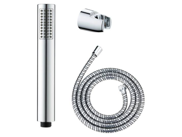 WENKO Mod. Basic Line Pommeau de douche Set baignoire\, 3 pièces\, douchette classique à tige
