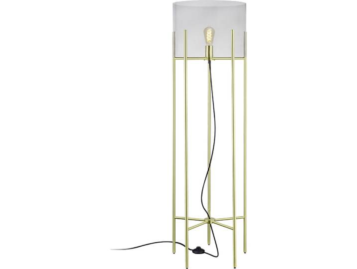 Bankamp Designer-Stehlampe Heritage Transparent/Gold Aluminium/Glas H 127 cm