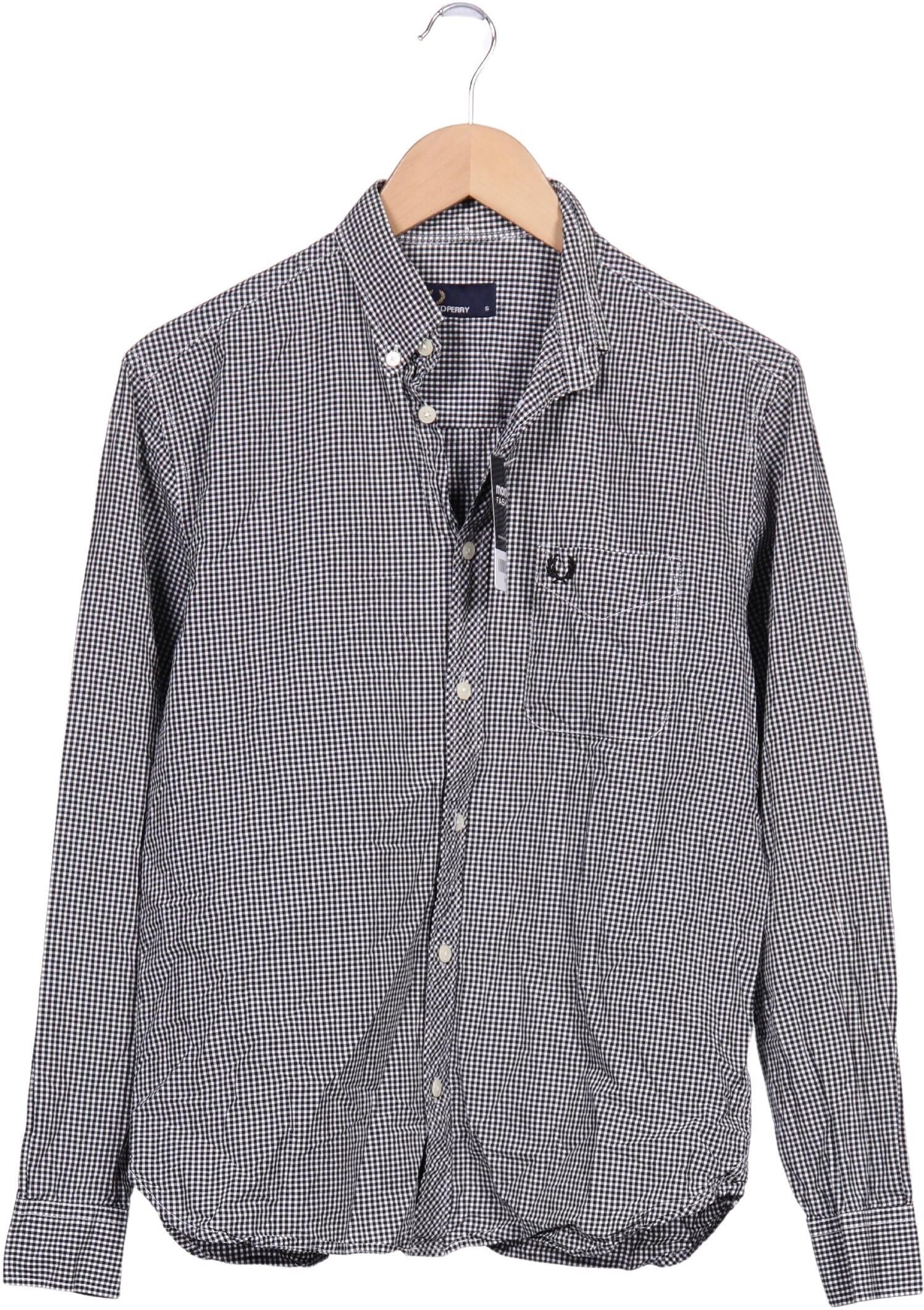 Fred Perry Herren Hemd, Mehrfarbig, Gr. S, Baumwolle - Second Hand
