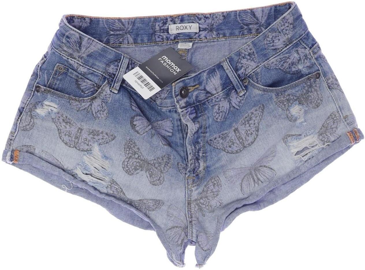 Roxy Damen Shorts, Blau, Gr. W26, Baumwolle - Second Hand