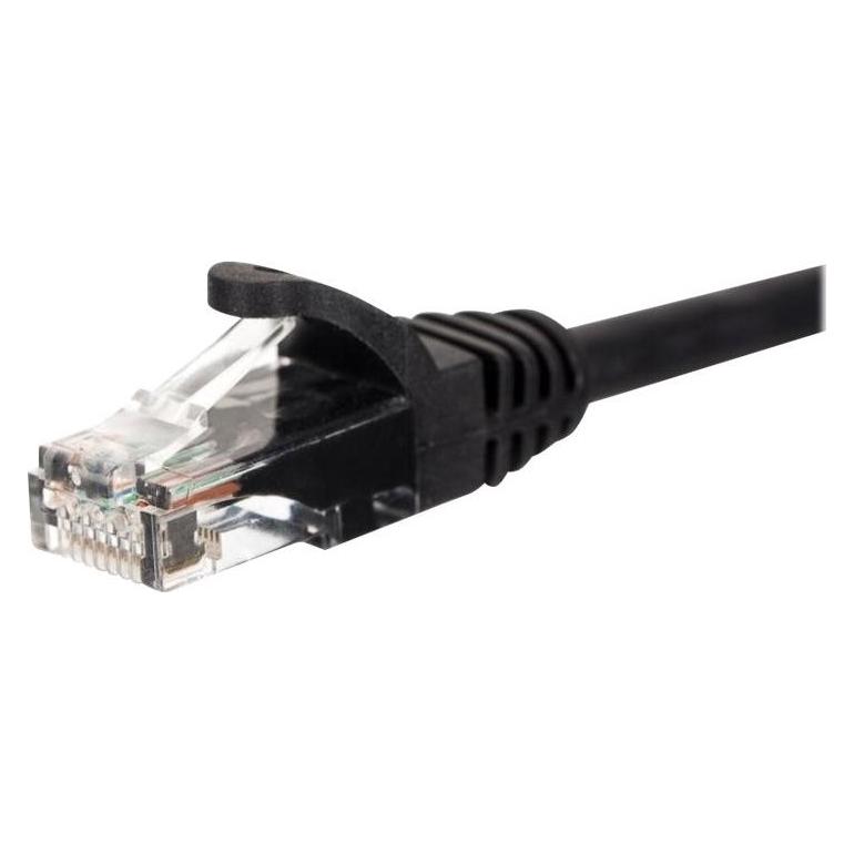 Netrack BZPAT05UK patchcord RJ45, osłonka zalewana, kat. 5e UTP, 0.5m czarny (UTP, CAT5e, 0.50 m) (BZPAT05UK)