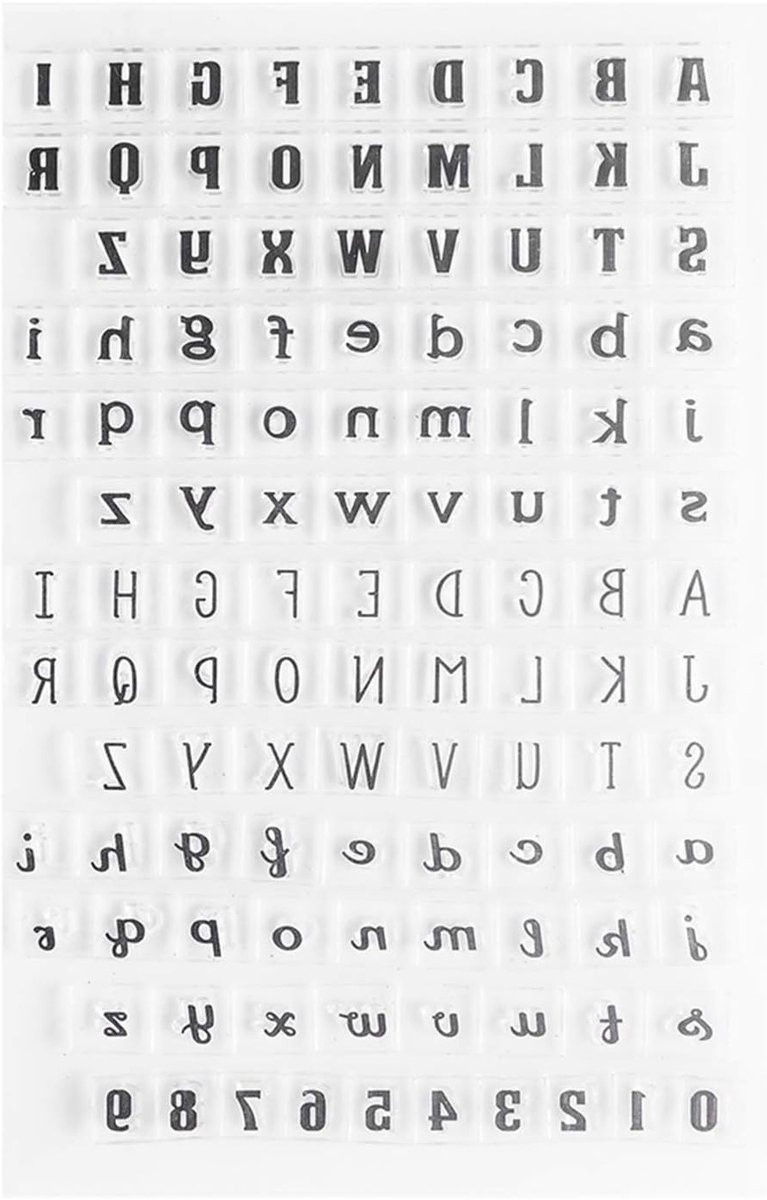 Transparante Siliconen Stempels voor het Engelse Alfabet met Hoofdletters en Kleine Letters voor Scrapbooking en DIY Projecten