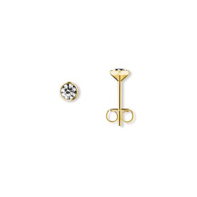 Paar Ohrhänger ONE ELEMENT "Zirkonia Ohrringe Ohrstecker aus 333 Gelbgold", gold, Ohrringe, Damen, Damen, Gelbgold 333 Gold, Gelbgold 333, Gold, Zurückhaltend & edel – passt zu eleganten wie lässigen Looks
