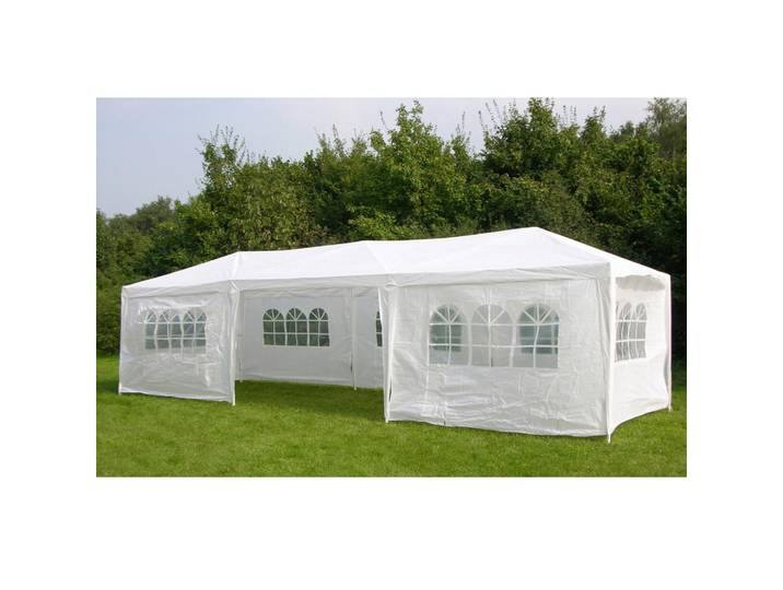 Pavillon weiß 3x9 Meter
