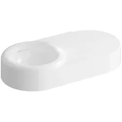 VitrA Liquid asymmetrischer Waschtisch 80 cm Becken links ohne Hahnloch ohne,7314B403-0016 7314B403-0016