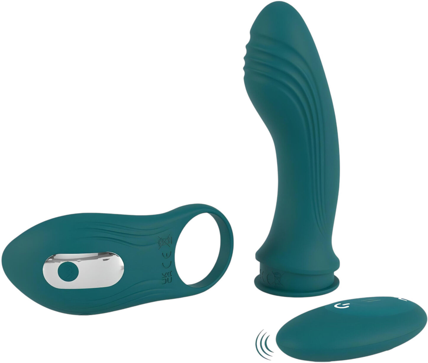 Couples Choice - Multifunktionel Vibrator Til Par - 3i1 - Turkis