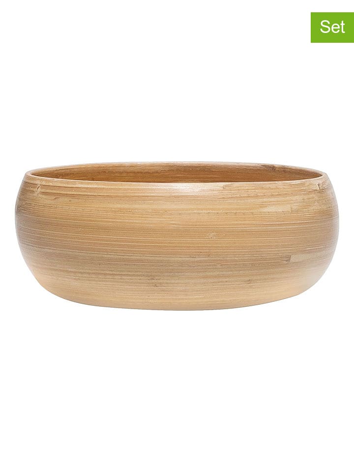Ibili 2er-Set: Snackschalen in Beige - Ø 15 cm - onesize