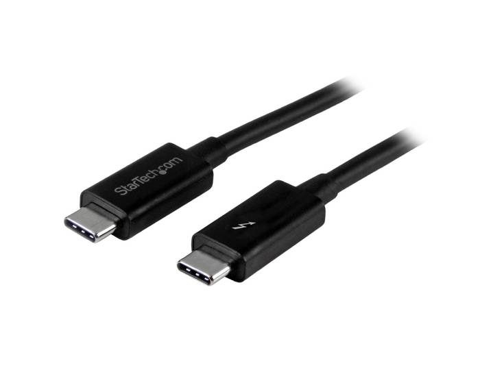 StarTech.com Câble Thunderbolt 3 (20 Gb/s) USB-C de 1 m - Compatible Thunderbolt, USB et DisplayPort - M/M, Mâle, Mâle, 1 m, Noir, Nickel, 20 Gbit/s T