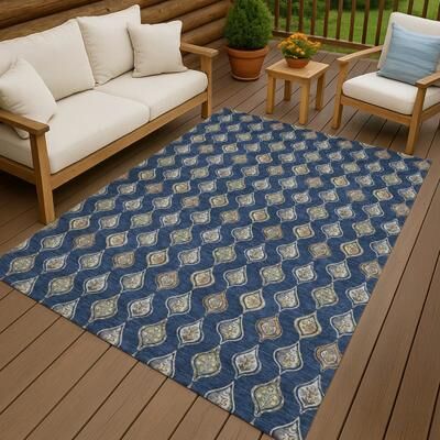 Addison Rugs Machine Washable Indoor/ Outdoor Casual Greenwood Chantille Rug