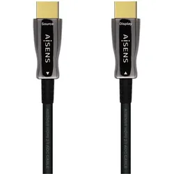 Aisens CABLE HDMI V2.1 OPTICO ACTIVO AOC 8K60HZ M/M 40M NEGRO (40 m), Videokabel, Schwarz