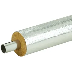 Steinwolle Rohrschale alukaschiert 57x50 mm