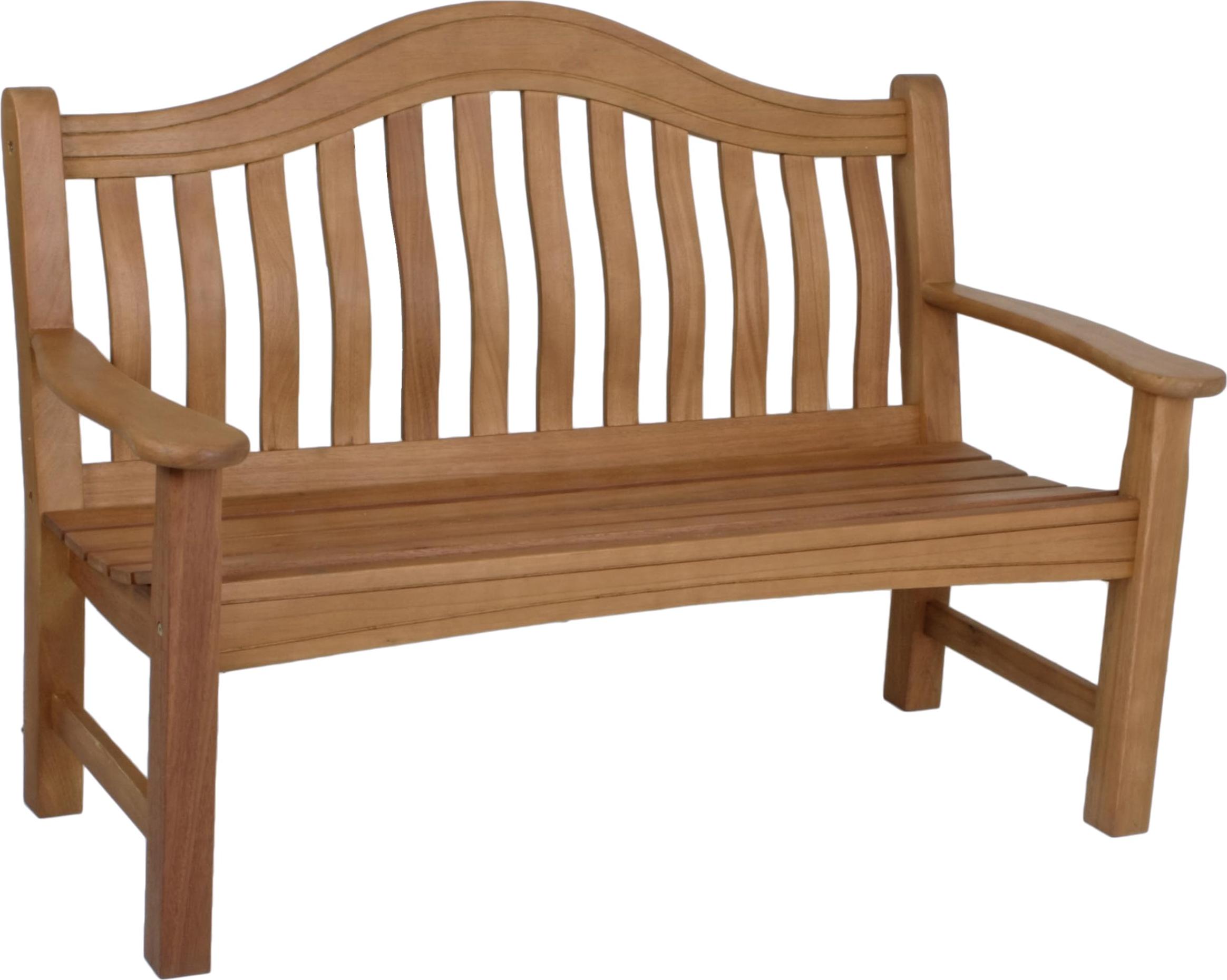 Gartenbank ANETTE 2-Sitzer - 131cm Breit, Eukalyptus, Natur, Teak-Optik | Terrassenbank Wetterfest Sitzbank Outdoor Bank