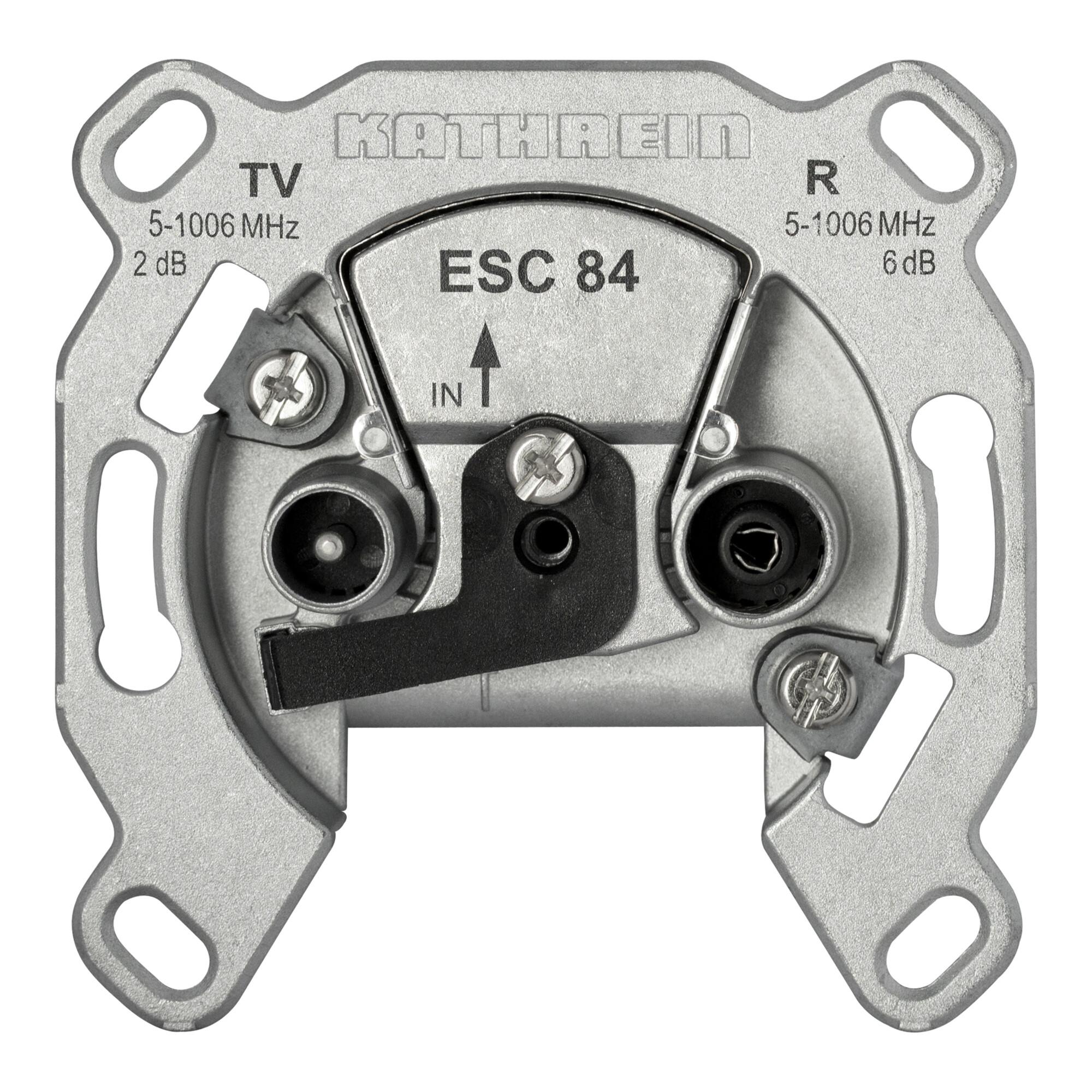 Kathrein Breitband-Einzeldose 2-fach ESC 84 (21110009)