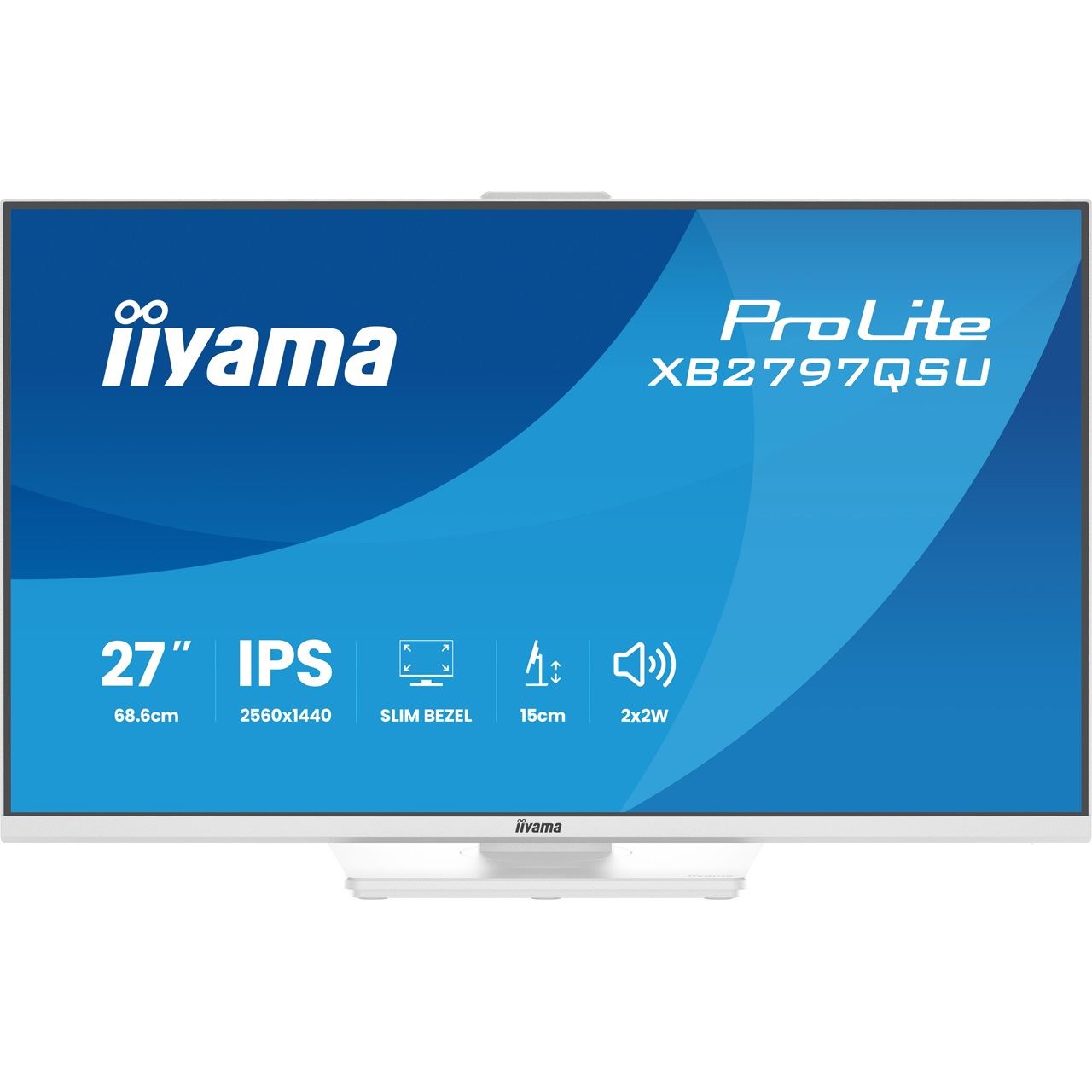 27" (68,58cm) iiyama ProLite XB2797QSU-W1 weiss 2560x1440 1x DisplayPort 1.2 / 2xHDMI 1.4