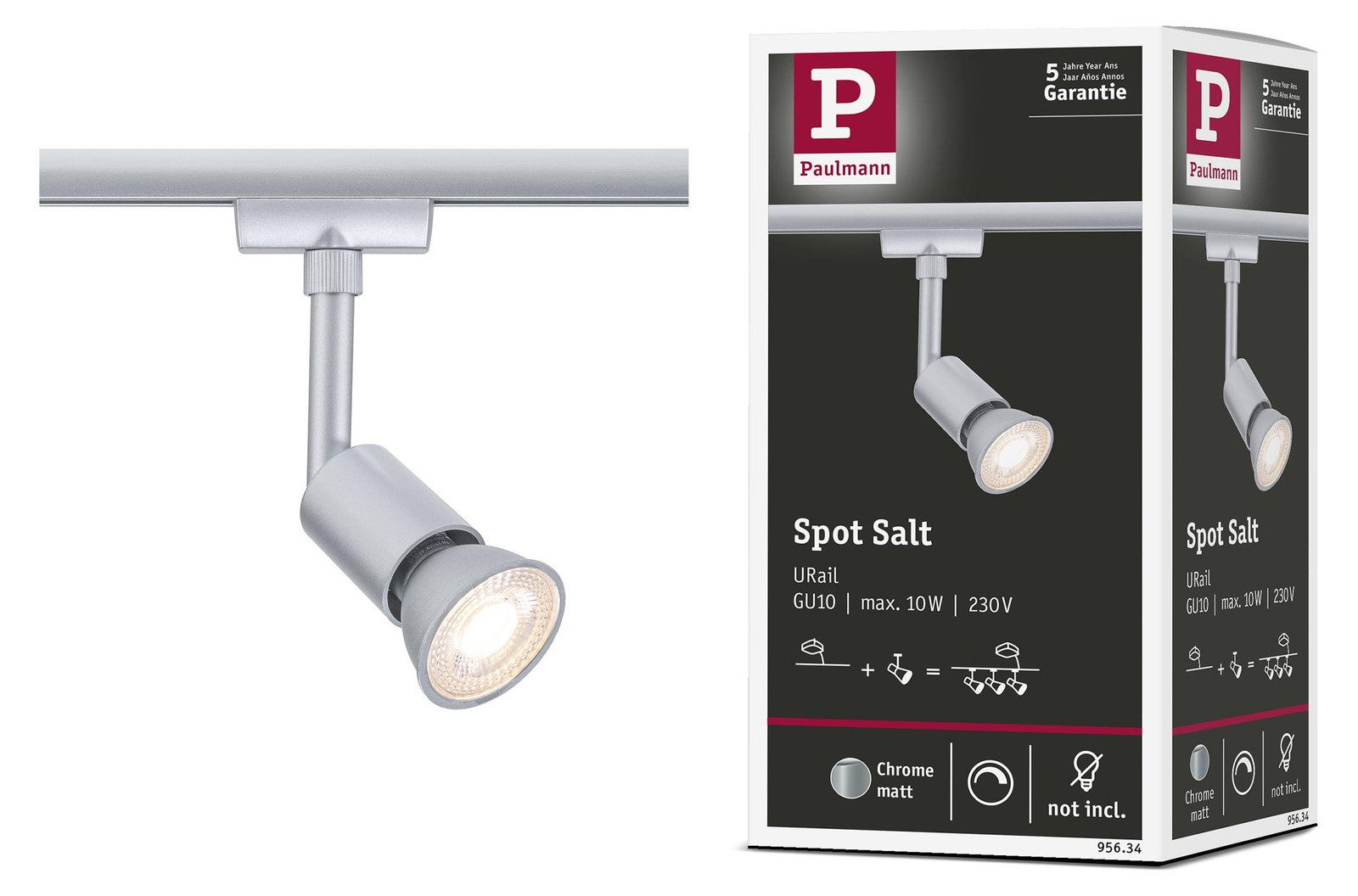 Paulmann URail LED-spotserie Salt trackverlichting