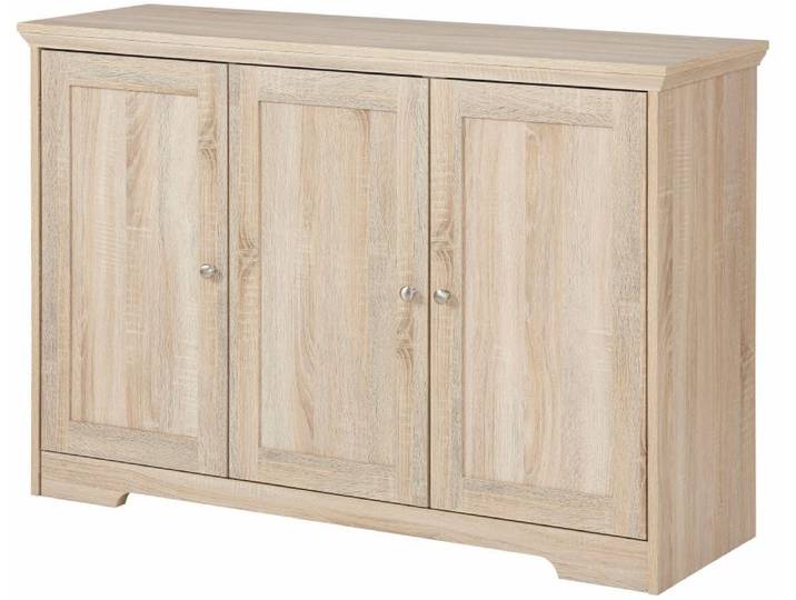Buffet avec 3 portes effet chêne
