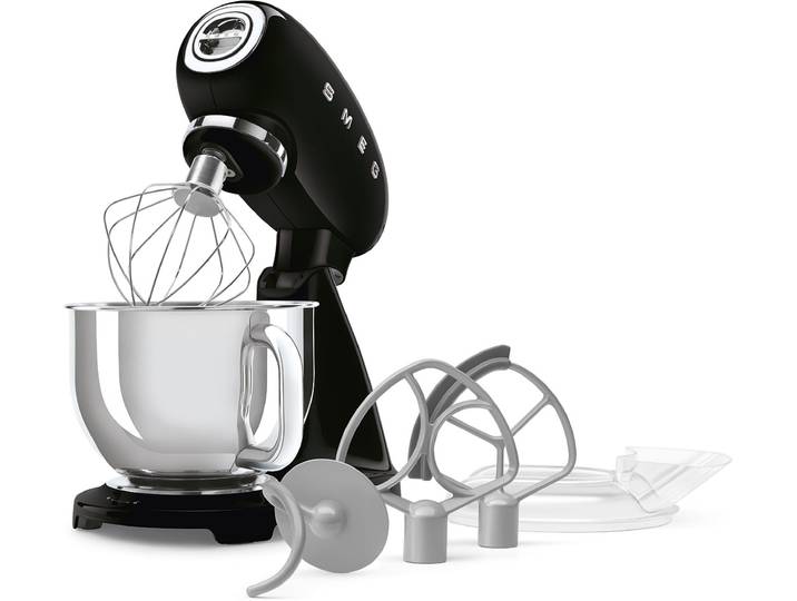 SMEG Küchenmaschine SMF05 , schwarz, B:40,5cm H:37,8cm T:22,1cm, Küchenmaschinen, Küchenmaschine