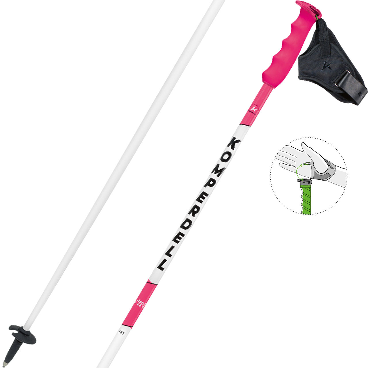 Komperdell Team TI pink - 135 cm