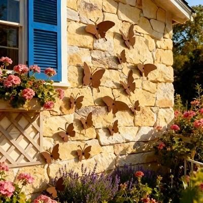 Uplift Picks Decorative Metal Butterfly Wall Art For Garden Fence Patio And Courtyard Decor Decorative Metal Butterfly Wall Art For Garden Fence Patio And Courtyard Decor