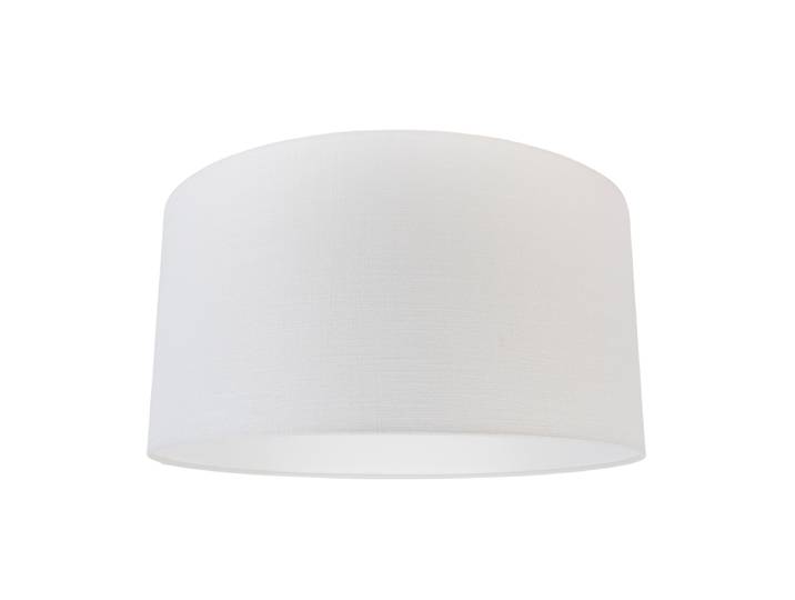 Abat-jour en tissu blanc 50/50/25