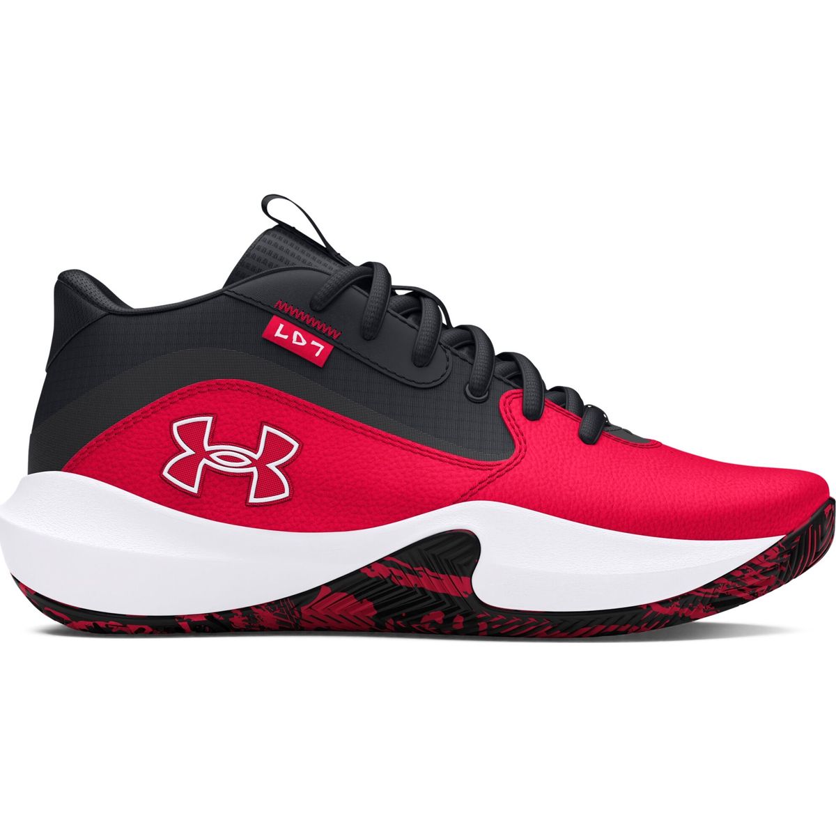 Under Armour GS Lockdown 7 red white (600) 6 3028513-600-6