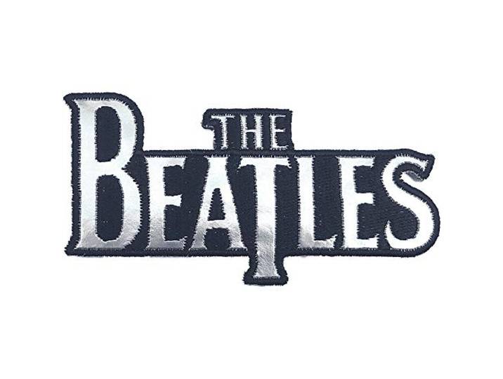 The Beatles Patch Silver Drop T Logo Zilverkleurig/Zwart