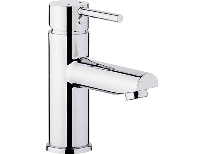 Cornat Waschtisch-Einhebelarmatur Calo - Verchromter Messingkörper - Mühelose Schaftbefestigung - Mit Druck-Ablaufventil / Hochdruck-Armatur / Wasserhahn fürs Bad / Waschbecken-Armatur / CAL1