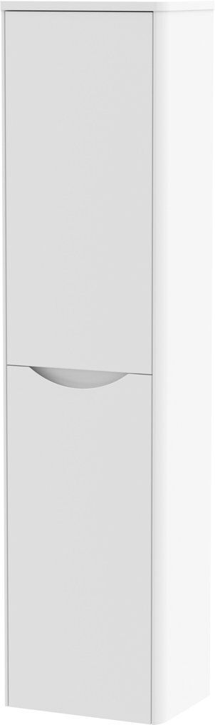 Nuie Lunar Wall Linen Cabinet Satin White 139.2cm H X 35.6cm W X 25.3cm D