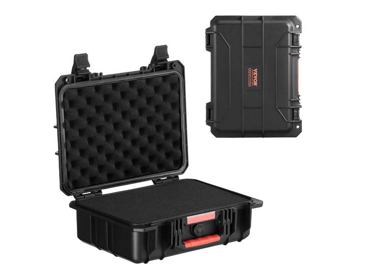 SucceBuy Étui rigide résistant aux intempéries IP67, étui de protection robuste avec mousse prédécoupée et poignées pour appareils photo militaires de chasse et de voyage