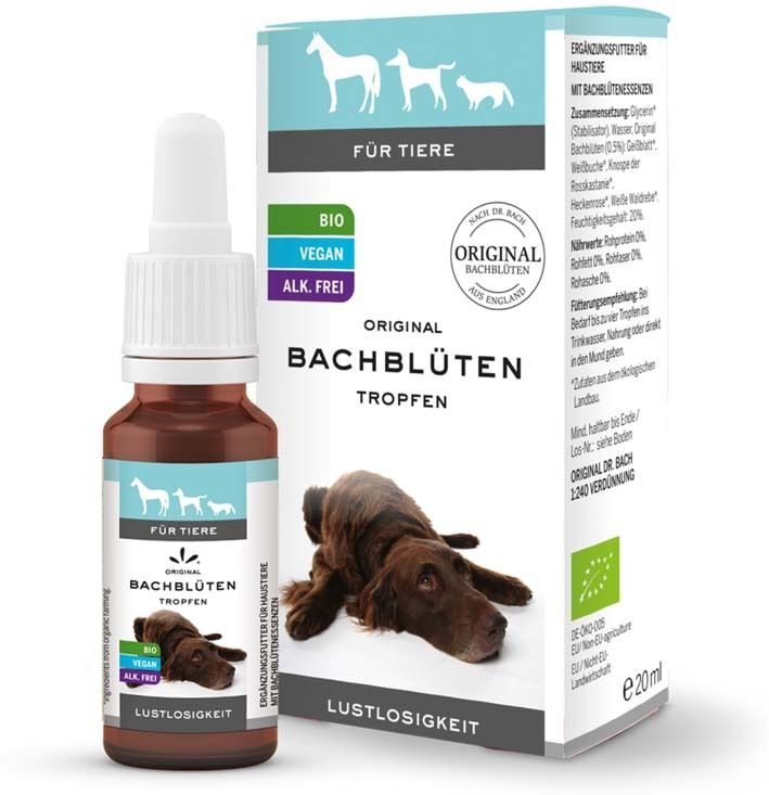 Original Bachblüten Bachblüten Tiere Tropfen Lustlosigkeit 20 ml