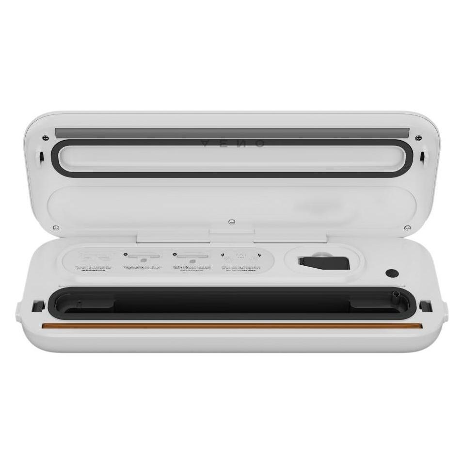 Aeno Vacuum sealer, white, LED display, 230AC/50Hz, 130W, -65KPa (+/-5kPa) (AVS0004W)