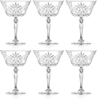 Majestic Gifts Inc. Glass Champagne Coupe, 8 oz. Set of 6