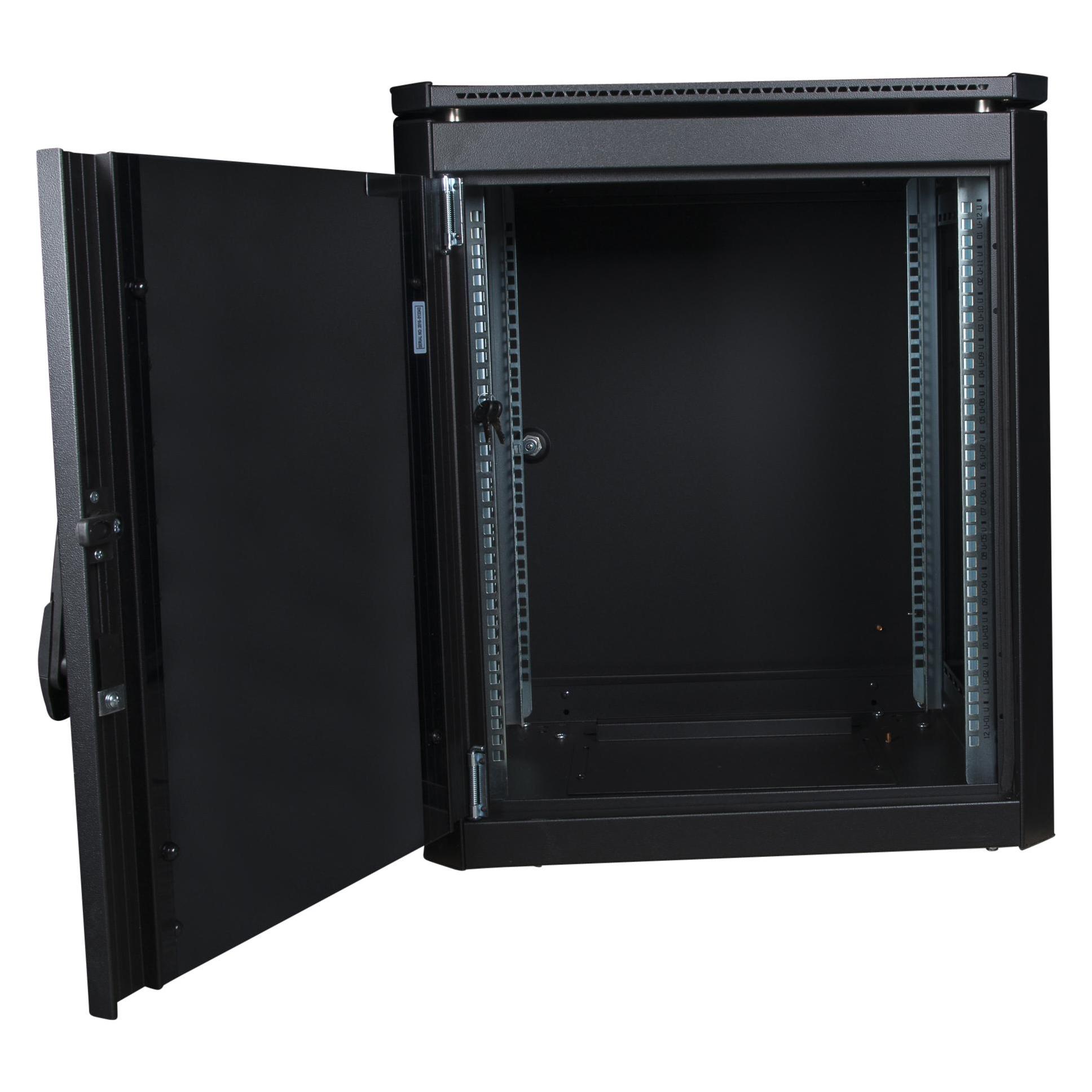 Logon 12U W=600mm D=600mm H=719mm (12 HE, 19 Zoll Rack) (RDL12U66BL)
